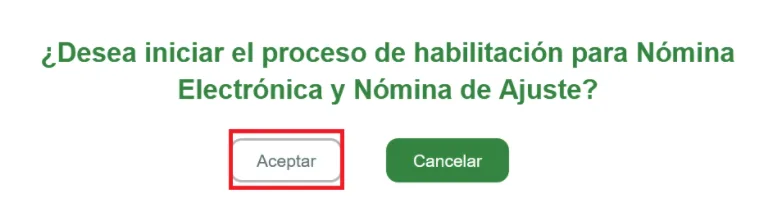 proceso de habilitacion de nomina electronica