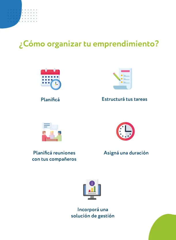 cómo organizar tu emprendimiento