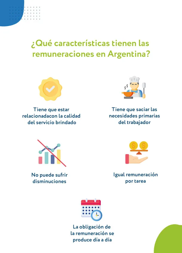 qué caracteríticas tienen las remuneraciones en Argentina