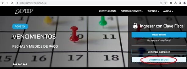 cómo obtener la constancia de afip