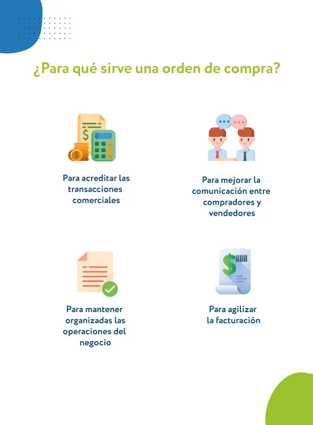 para qué sirve una orden de compra