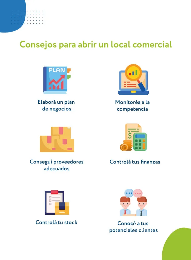 consejos para abrir un local comercial