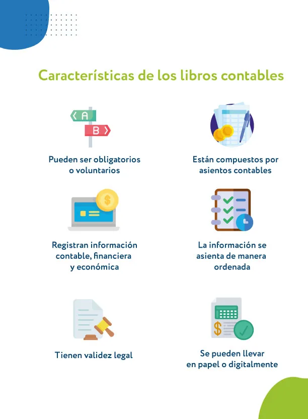 Características de los libros contables