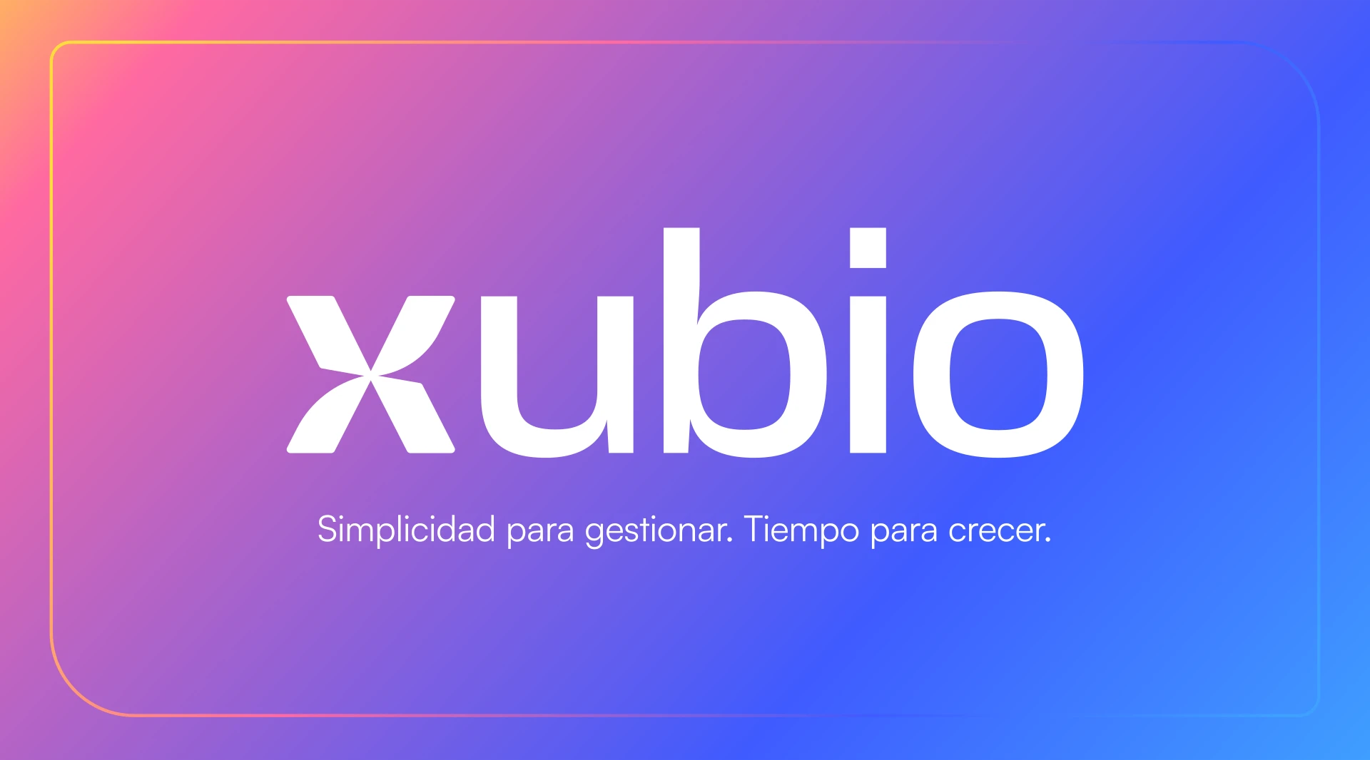Fondo abstracto con los colores de la nueva identidad visual de Xubio