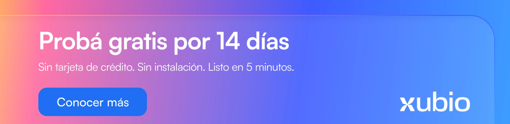 Probá Xubio gratis por 14 días – Conocer más